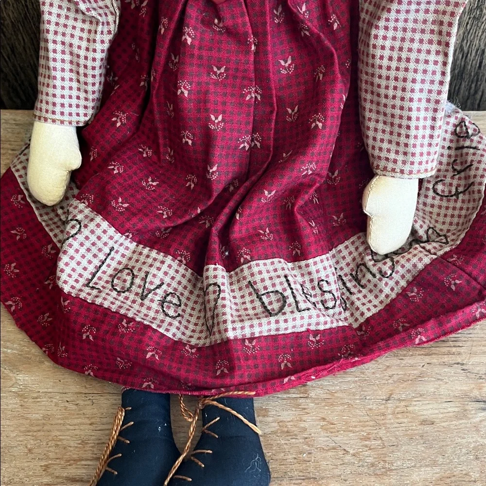 Valentine Rag Doll with Red Dress